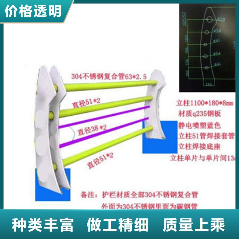 【不锈钢复合管护栏】桥梁防撞护栏厂家大量现货品质有保障