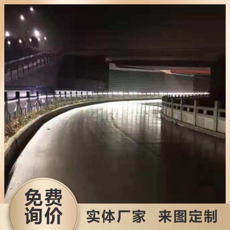 不锈钢桥梁防撞护栏河道景观灯光护栏道路隔离栏每个细节都严格把关厂家直营