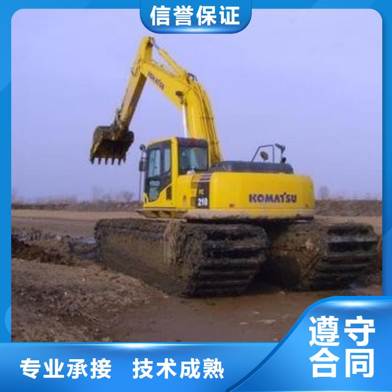 水陆挖掘机 鱼塘清淤施工单位省钱省时同城品牌