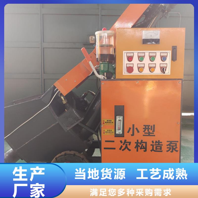 二次构造柱泵大颗粒混凝土输送泵用心细节当地服务商