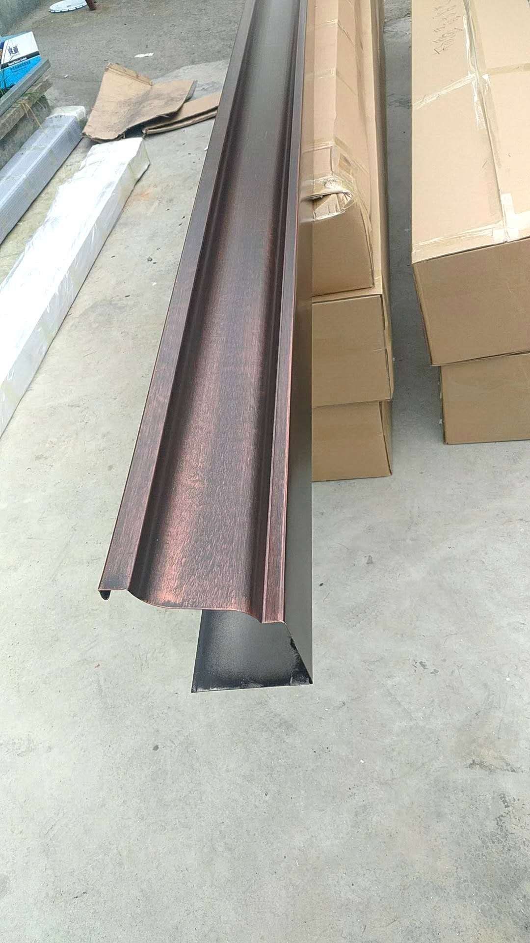 盛铖别墅彩铝天沟规格齐全用心做好每一件产品