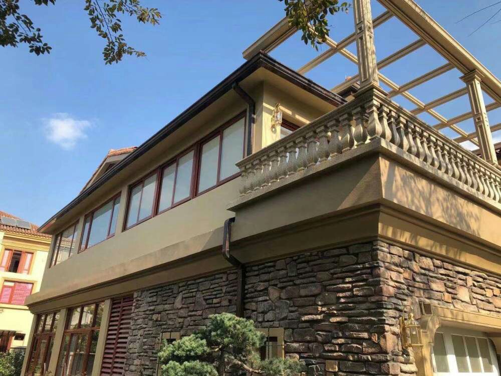 pvc落水管彩铝金属雨水管应用范围广本地公司