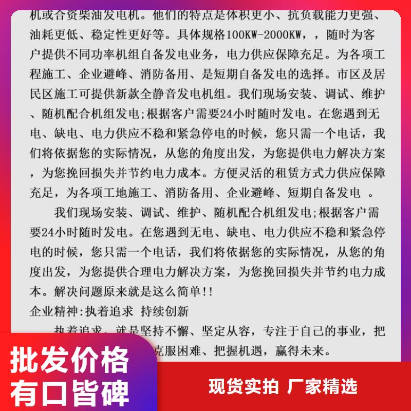 新桥街道出租小型发电机\高效节能柴油发电机知名公司