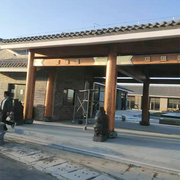 钢结构金属面木纹漆全包施工价格质量保证品质过硬