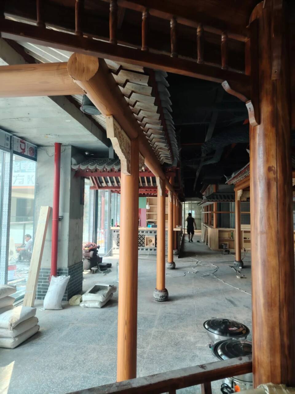 仿古园林建筑木纹漆厂家批发源头工厂