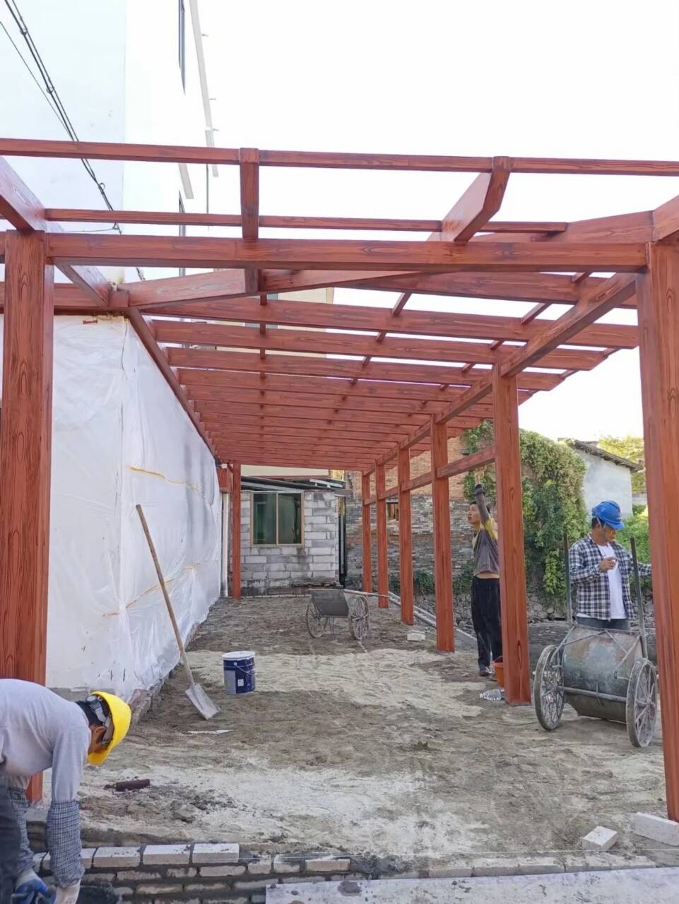 仿古园林建筑木纹漆源头工厂同城供应商