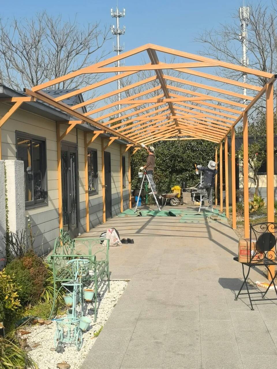 仿古园林建筑木纹漆加盟代理质量保证