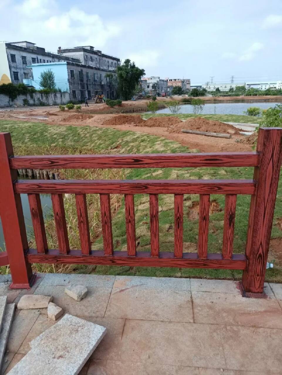廊架长廊木纹漆厂家电话量少也做