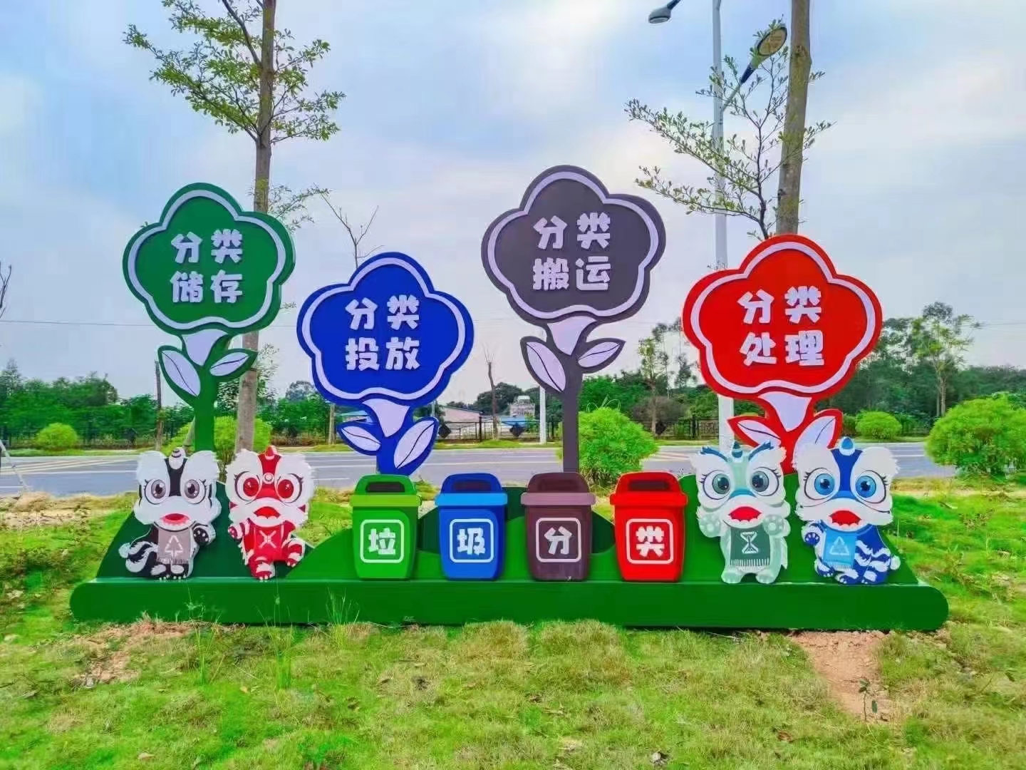 校园垃圾分类亭垃圾房发货及时本地公司